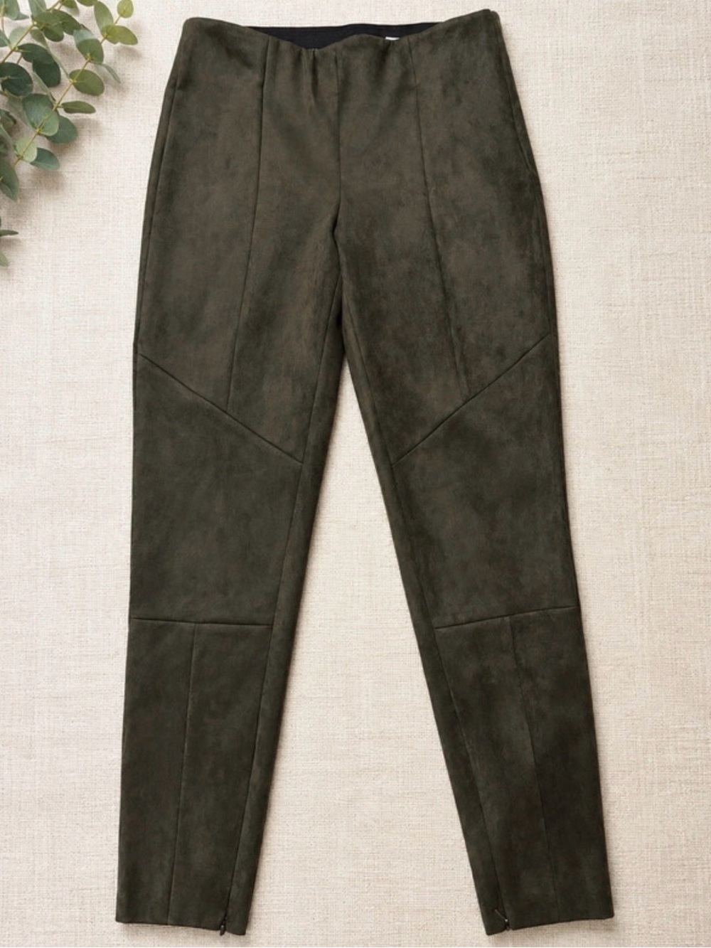 Zara Basic Collection Women Faux Suede Pants